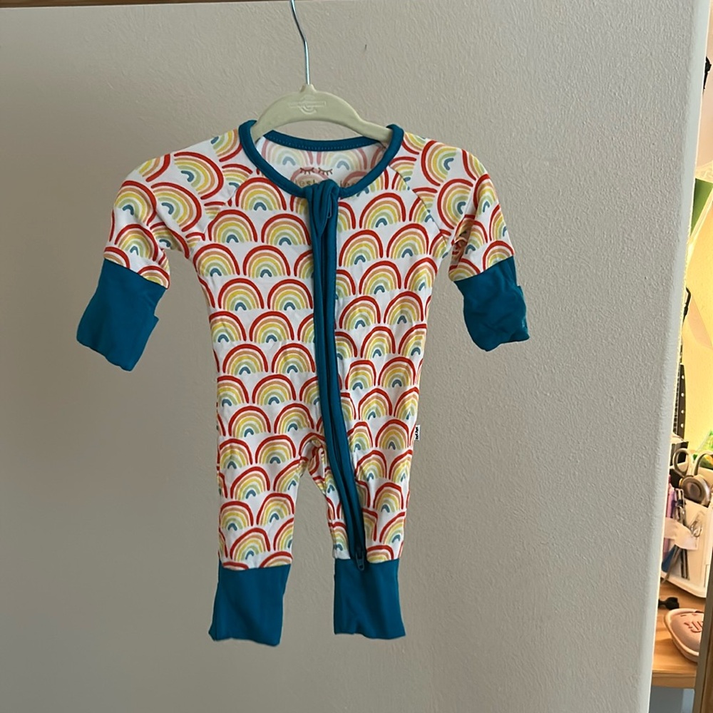 Primary Rainbow Zippy by Little Sleepies